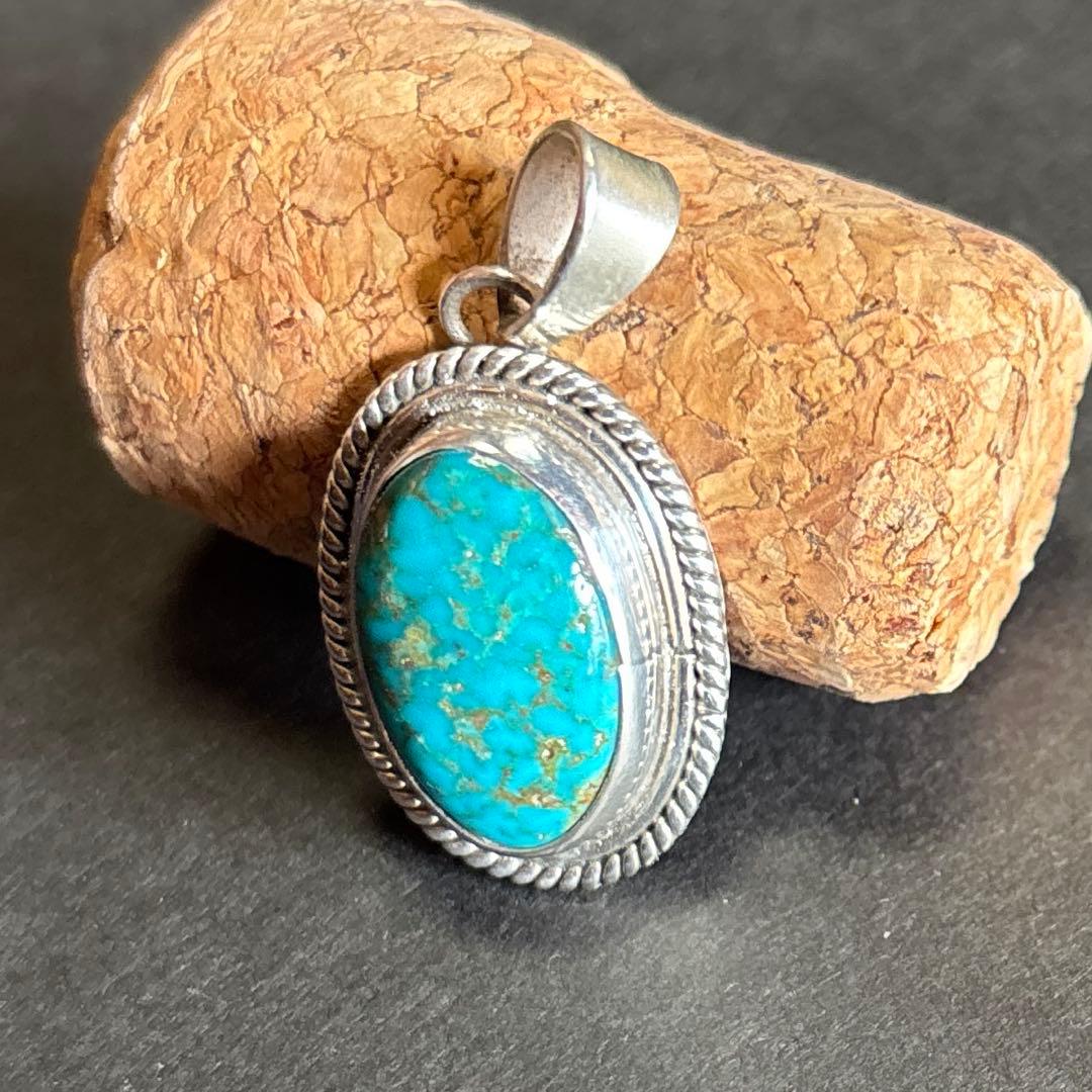 ナバホ　インディアンジュエリー　ターコイズ　ペンダントトップ　navajo