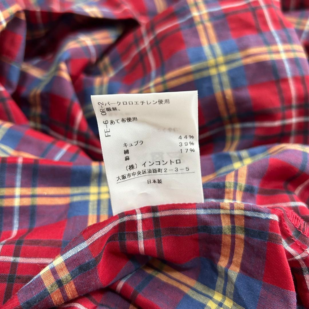 17770✨ヴィヴィアンウエストウッド タータンチェックギャザー袖シャツドレス
