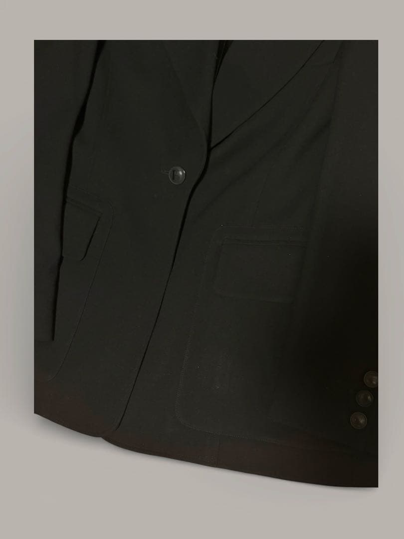 日本正規　HERMES 黒 テーラードジャケット 40 エルメス