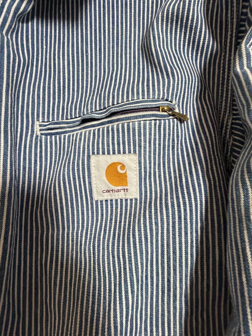 80s carhartt デトロイトジャケット ヒッコリー