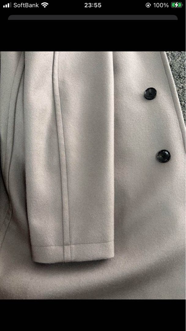 美品　UNITED ARROWS フーデッドコート Sベージュ ¥49,500