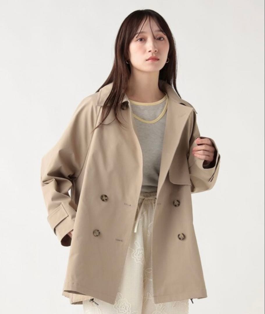 さ*み様 【新品】BEAMS HEART ダブルブレスト ミドル トレンチコート