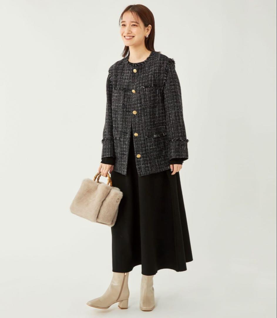 美品♪ グリーンレーベルリラクシング 金ボタン　ツイード　ジャケット　ジレ