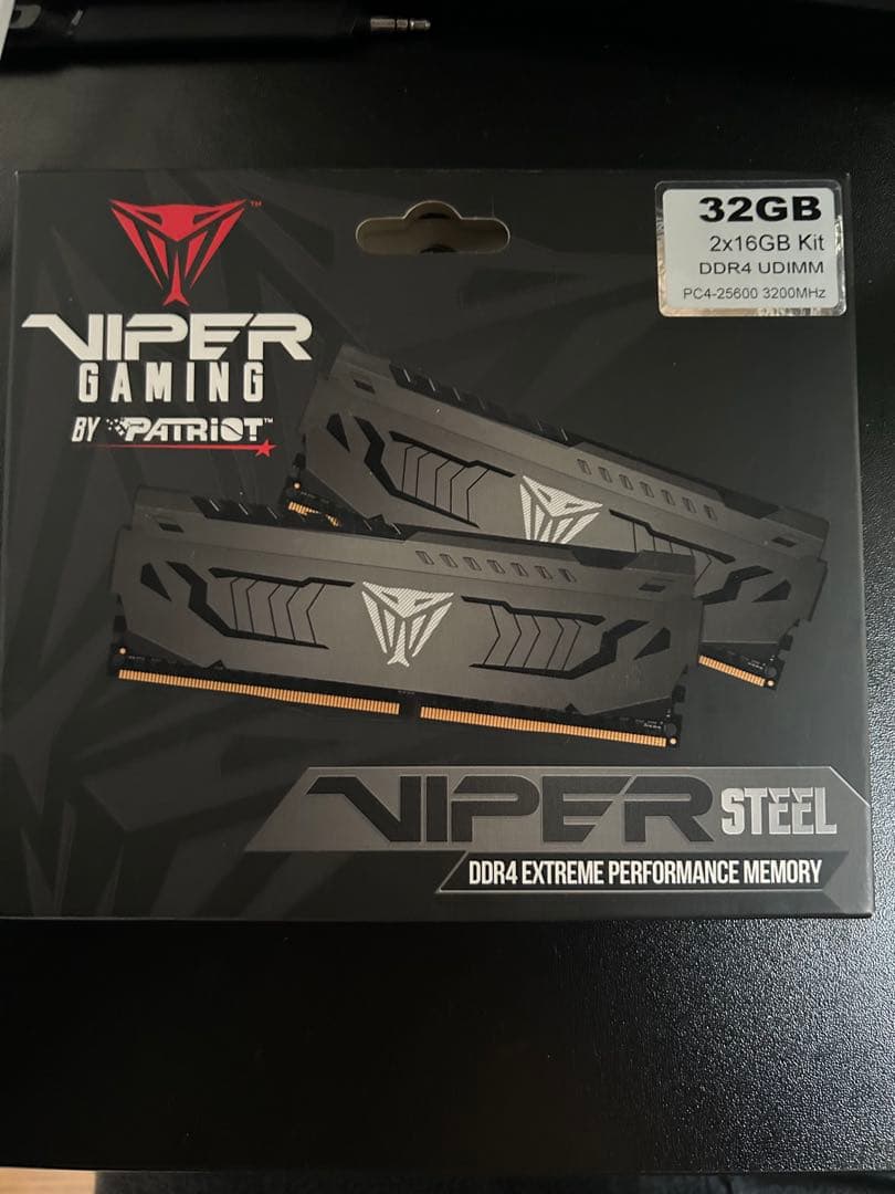 Patriot Viper Steel 32GB DDR4 動作確認済み