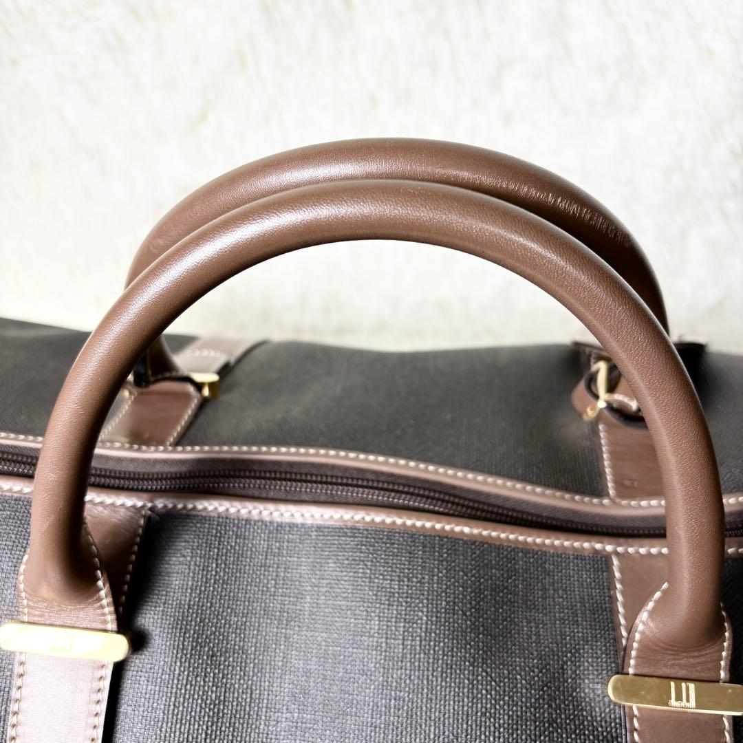 極美品　dunhill ダンヒル ボストンバッグ 大容量 旅行 出張 鍵付き