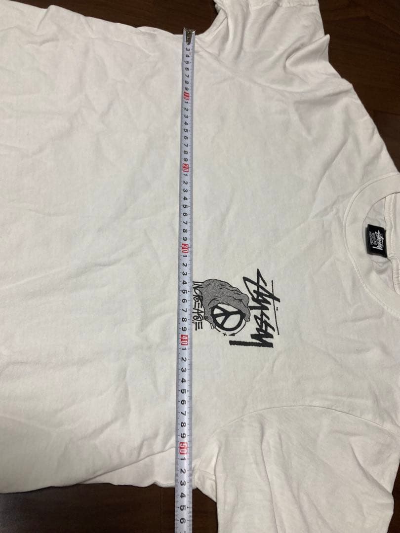 USA製黒タグステューシー ｔシャツＭ白increase the peace復刻