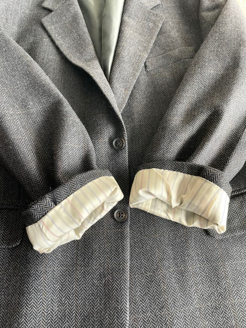 Burberry バーバリー グレー テーラードジャケット メンズ