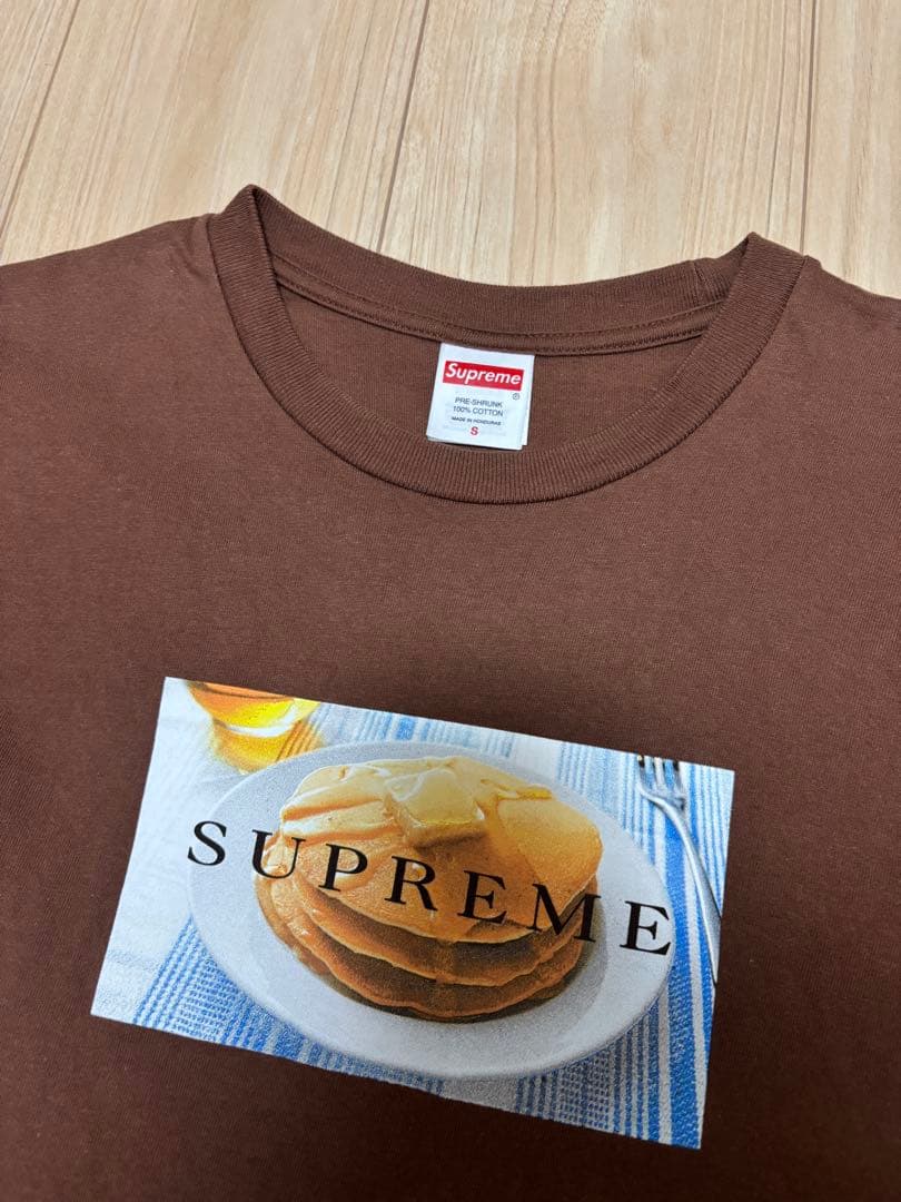supreme Pancakes Tee Brown Sサイズ