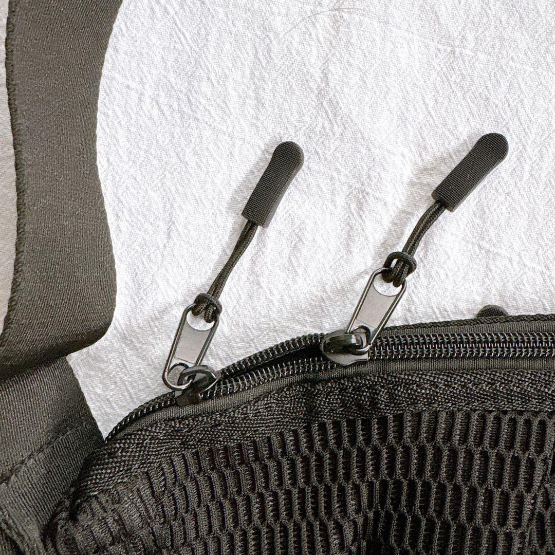 美品 EDITA. メッシュ ボディバッグ ブラック L ユニセックス