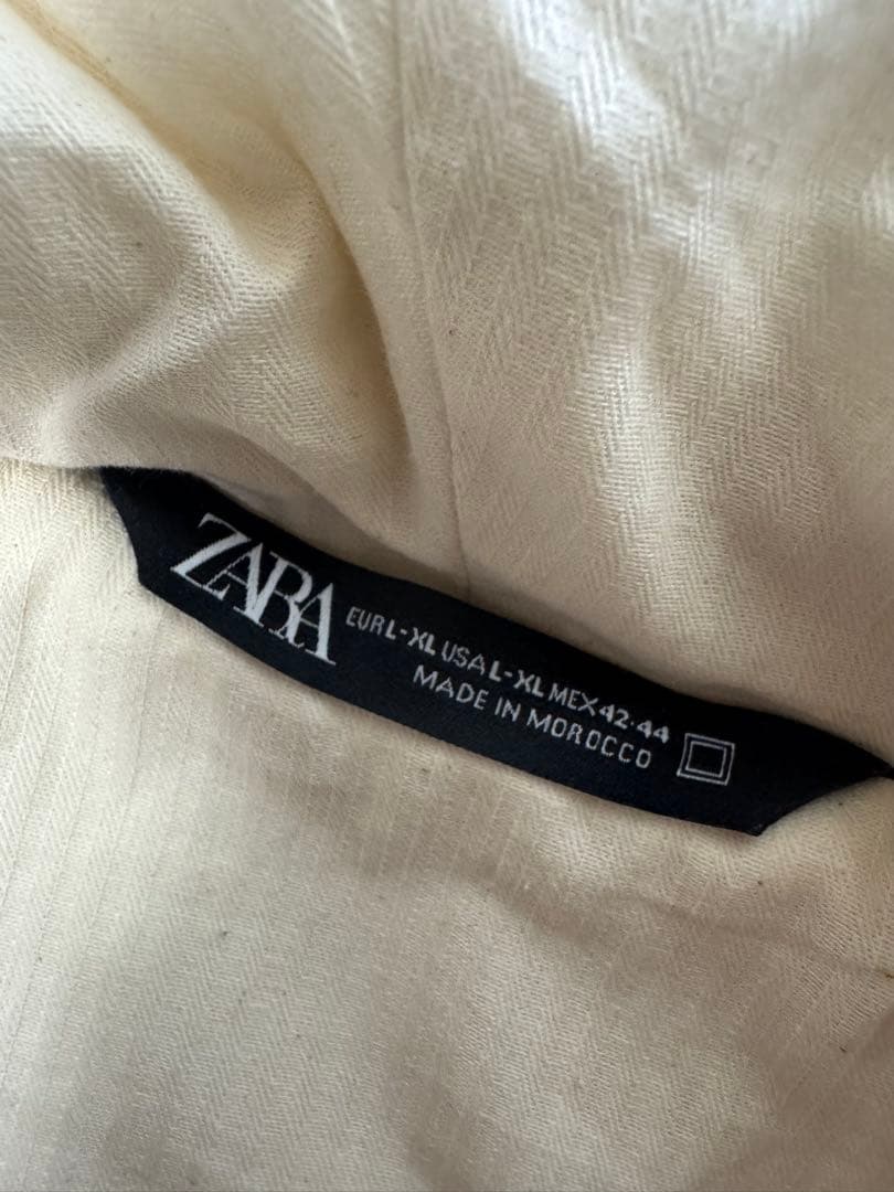 ZARA トグルフードコート エクリュ サイズL-XL