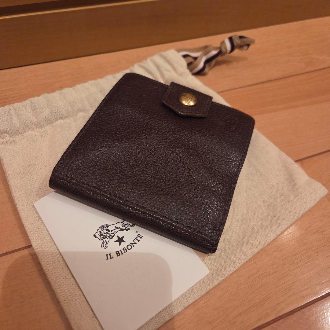 専用【美品】イルビゾンテ IL BISONTE 折り財布　ダークブラウン