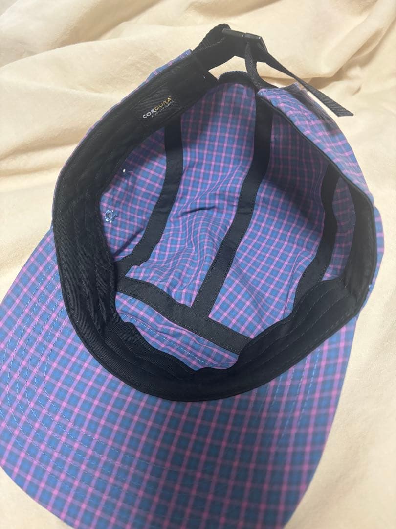 supreme Cordura® Plaid Camp Cap ブルー