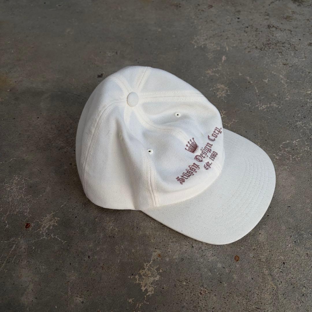 00s old stussy crown white cap ステューシー 白