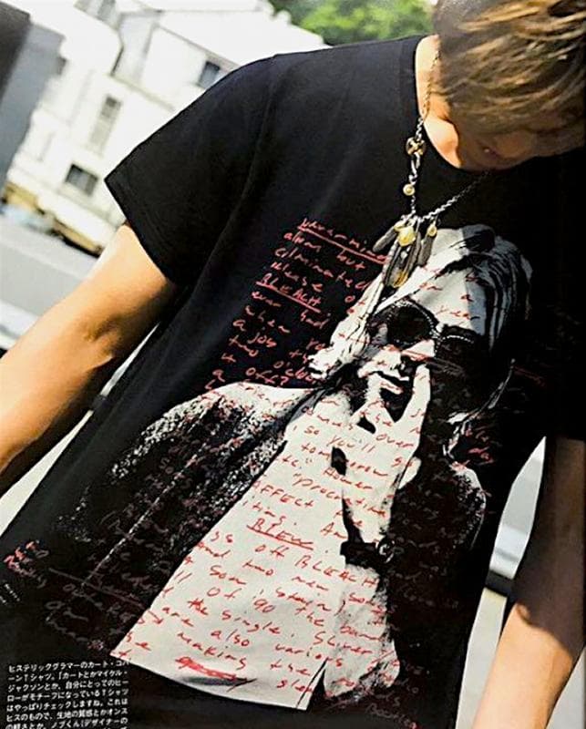 ヒステリックグラマー カートコバーンTシャツ ニルヴァーナ キムタク着