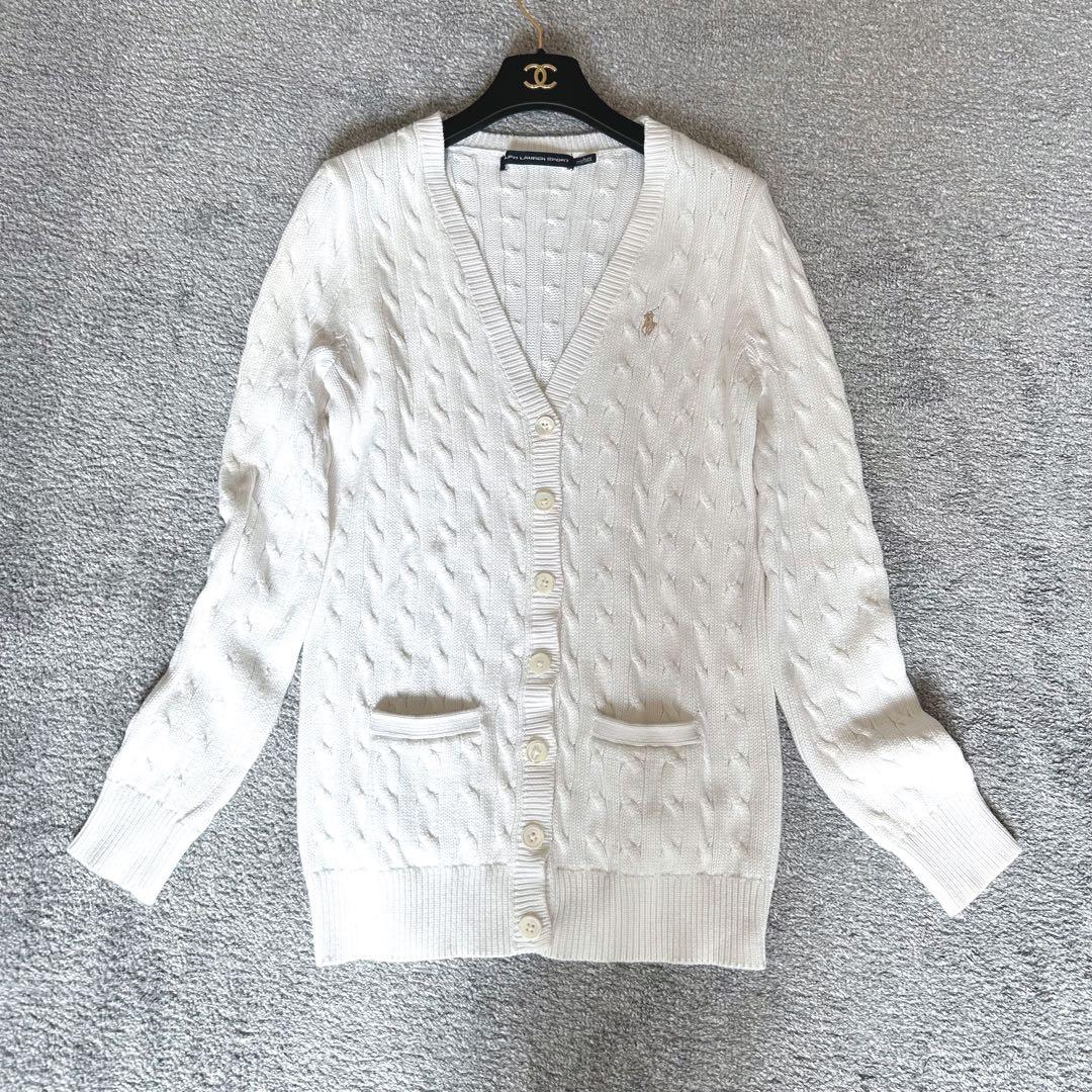 RALPH LAUREN SPORT ケーブルニットカーディガン コットン新品