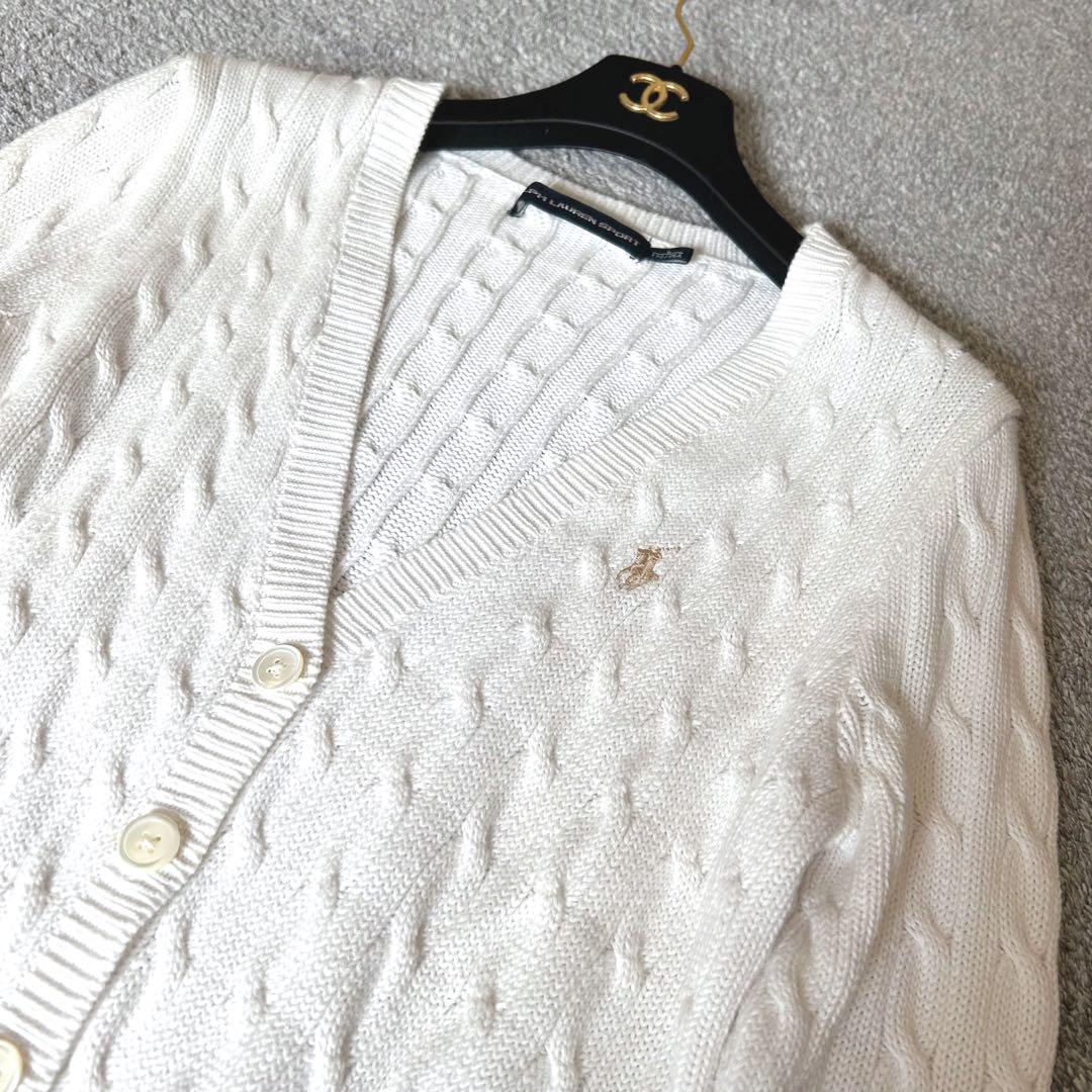 RALPH LAUREN SPORT ケーブルニットカーディガン コットン新品