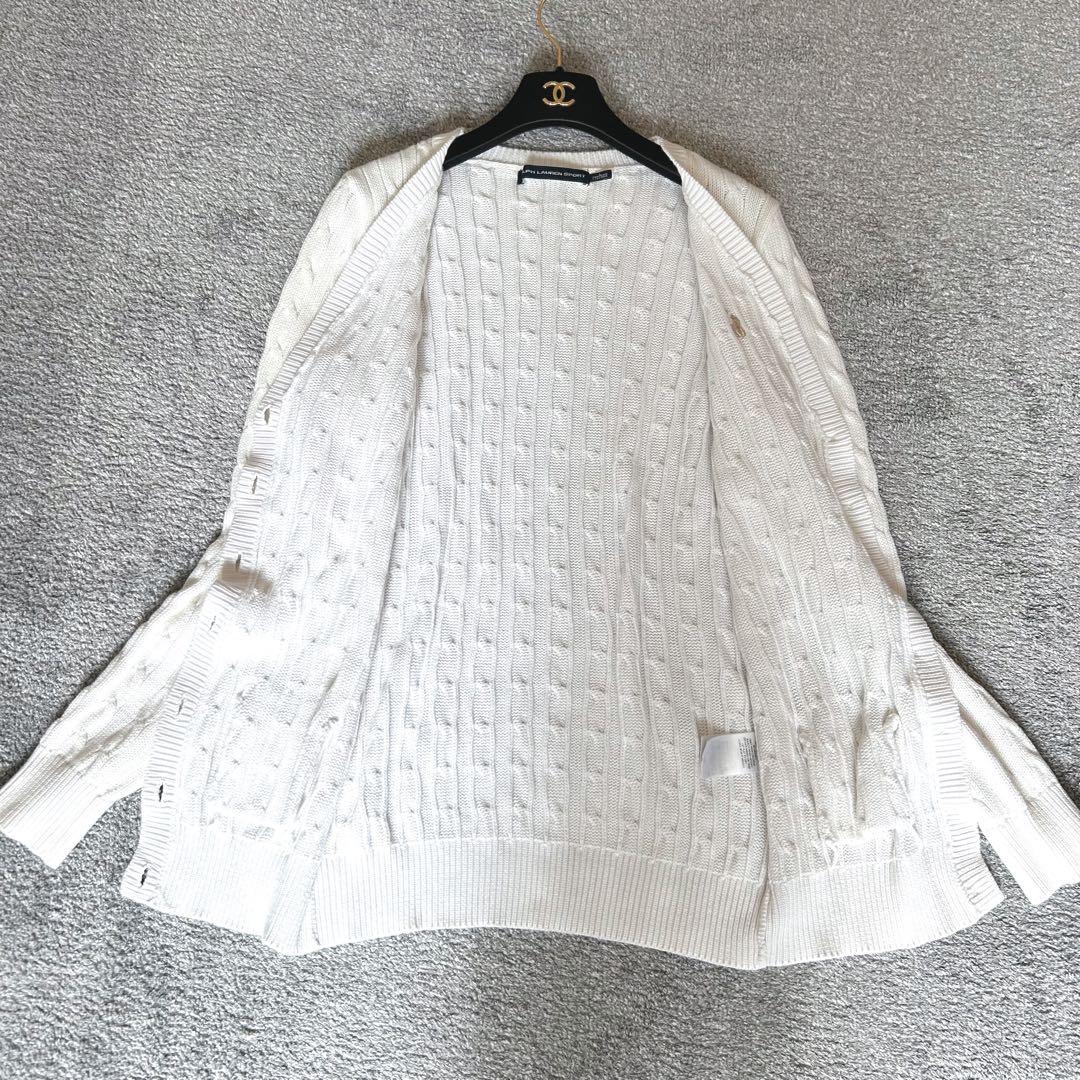 RALPH LAUREN SPORT ケーブルニットカーディガン コットン新品