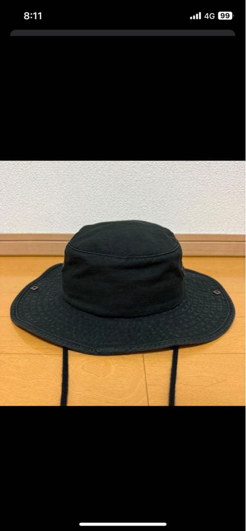 Supreme ブラック バケットハット