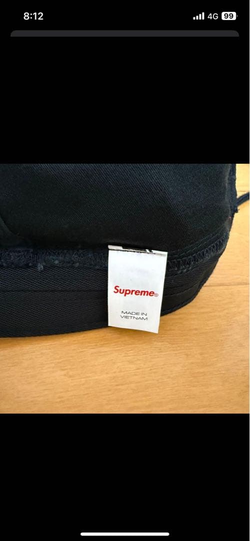 Supreme ブラック バケットハット