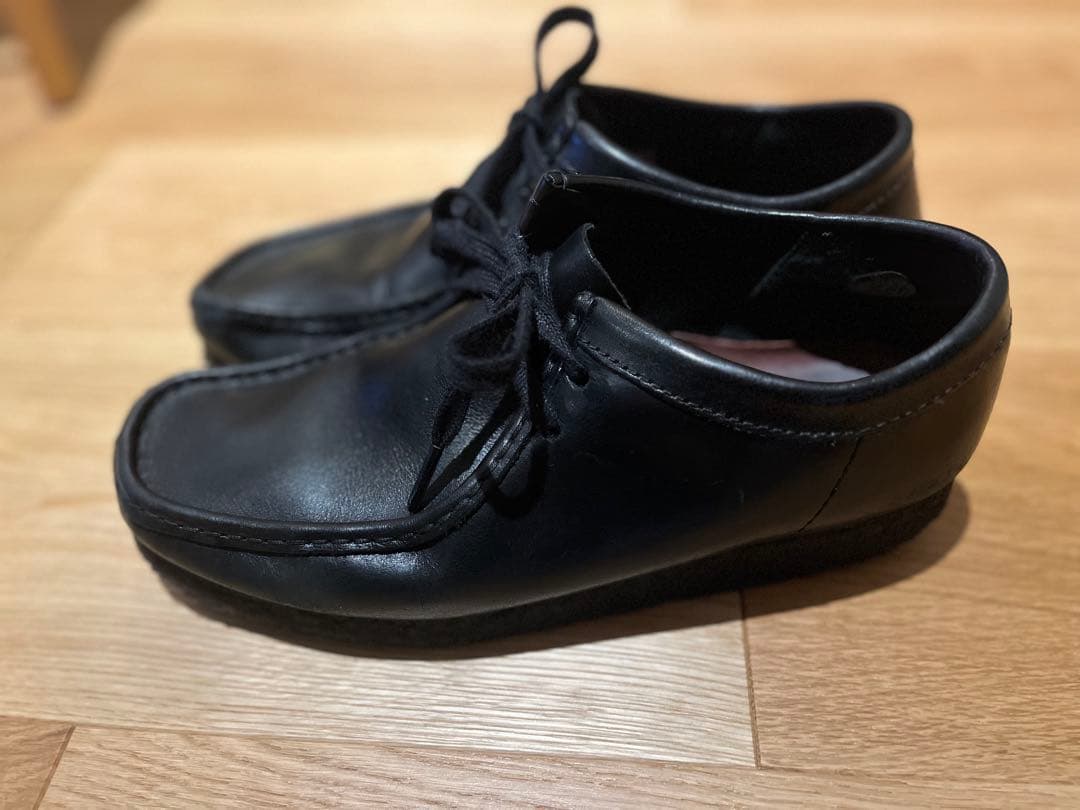 Clarks クラークス ワラビー 黒 25.5cmレザー ブラック メンズ