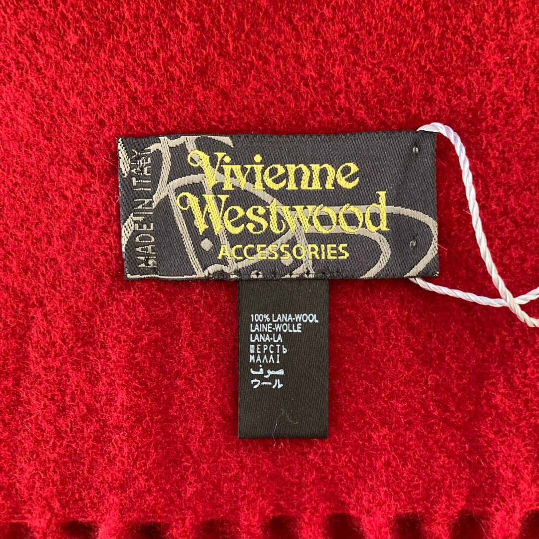 Vivienne Westwood 赤 ウール マフラー