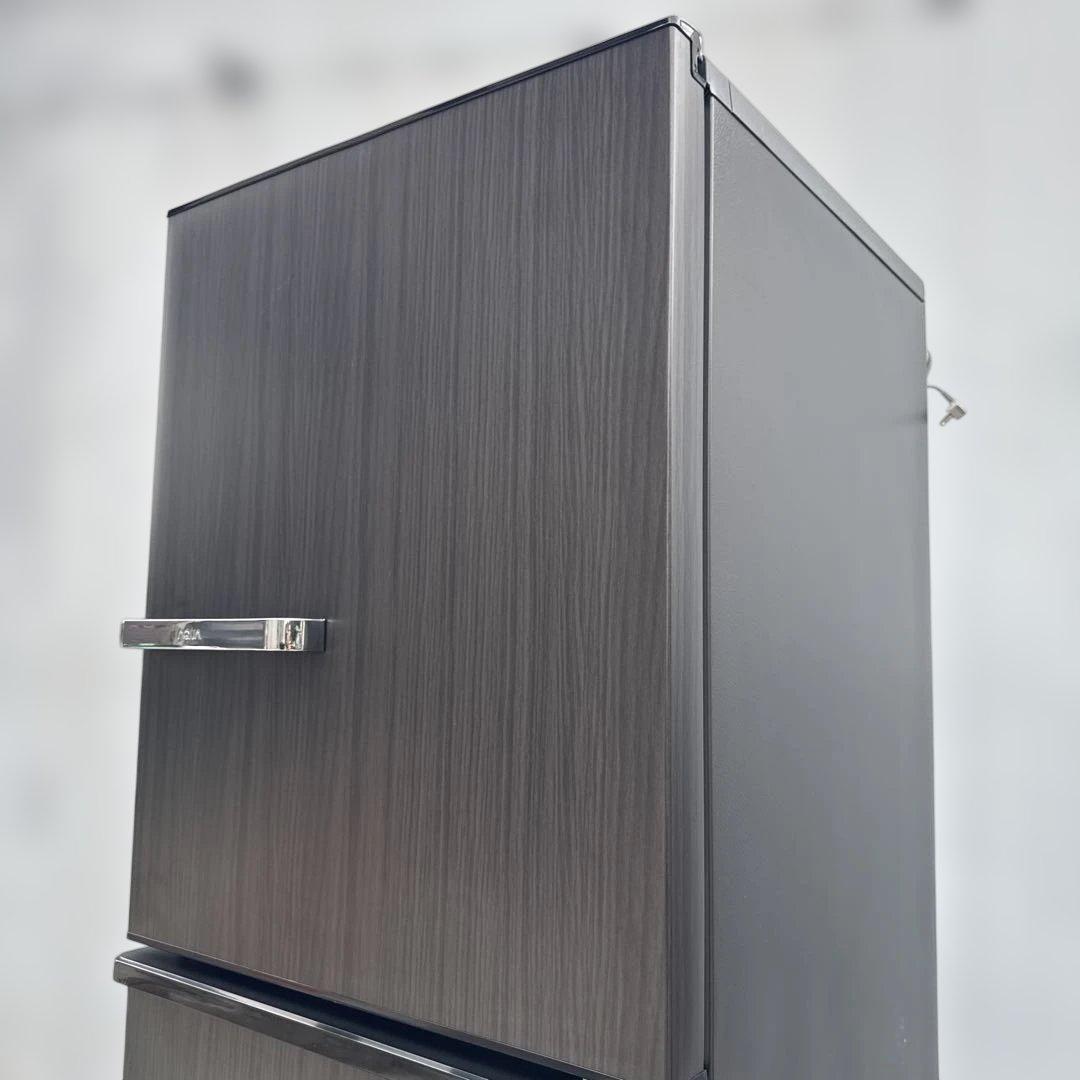 極美品 AQUA 2023年製 3ドア冷蔵庫 272L 高品位ウッドブラック