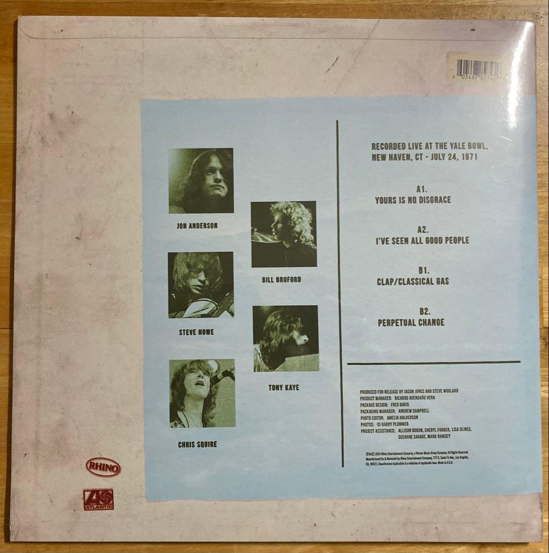 ☆新品未開封☆US流通盤☆YES☆YALE BOWL '71☆1LP☆