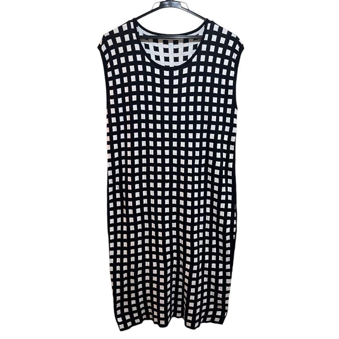 Max Mara ワンピース ノースリーブ チェック柄 レディース　白タグ　M