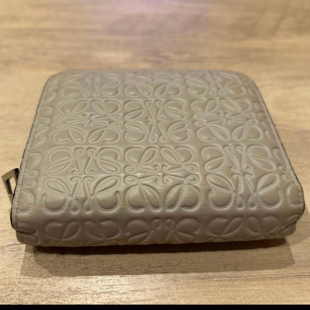 C品　LOEWE ロエベ コンパクトウォレット ベージュ 正規品