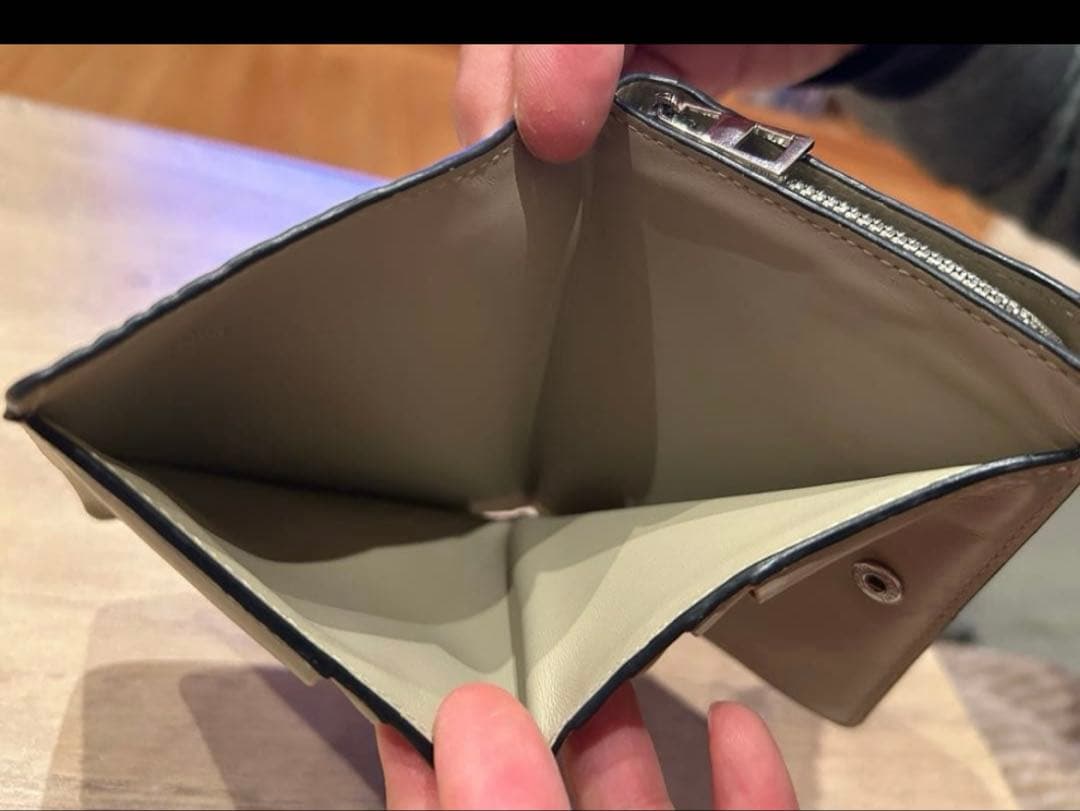 C品　LOEWE ロエベ コンパクトウォレット ベージュ 正規品