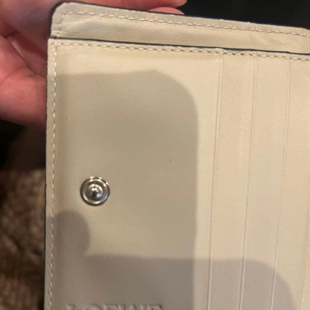 C品　LOEWE ロエベ コンパクトウォレット ベージュ 正規品