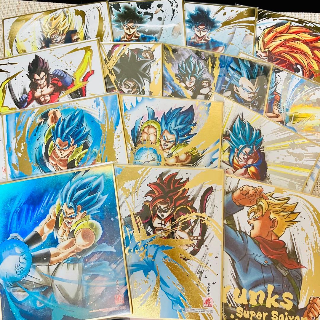 【金・銀箔押し】ドラゴンボール 色紙アート 28枚まとめ売り 色紙ART レア