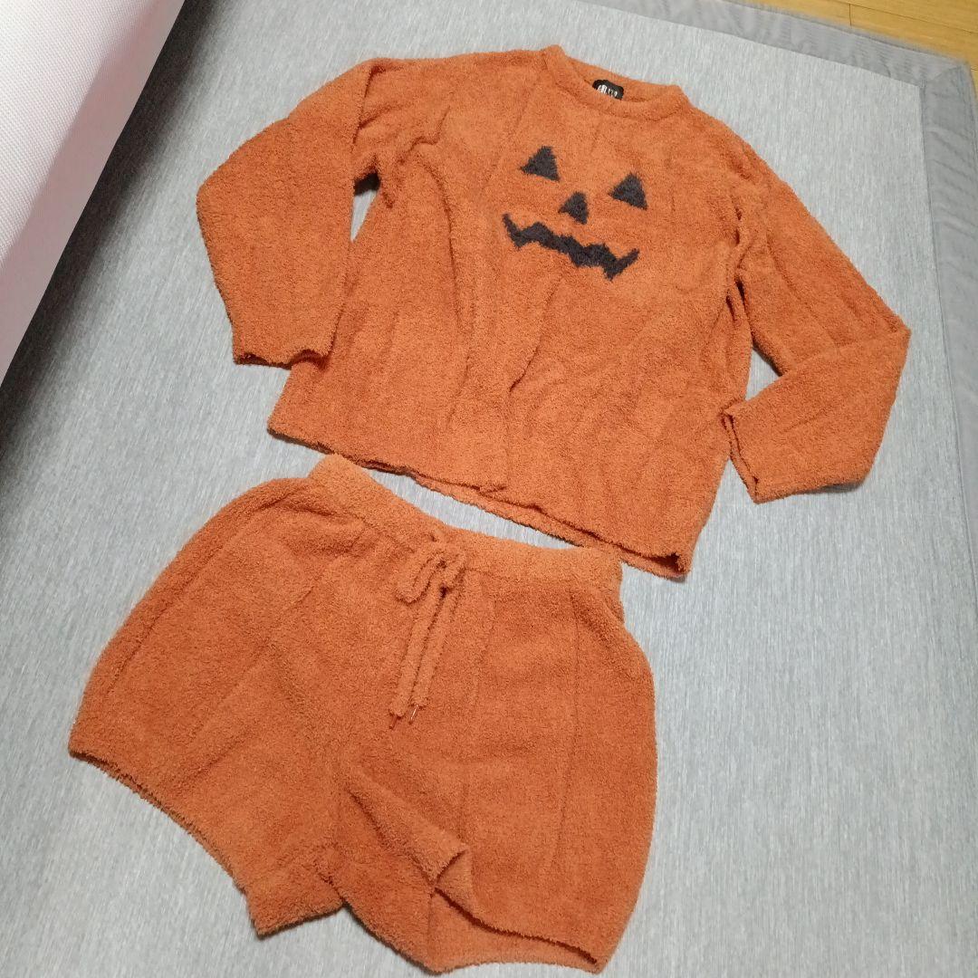 ジェラピケ　ルームウェア　ハロウィン　パンプキン　セットアップ