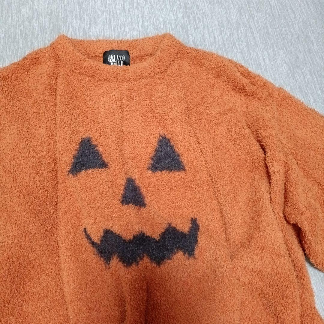 ジェラピケ　ルームウェア　ハロウィン　パンプキン　セットアップ