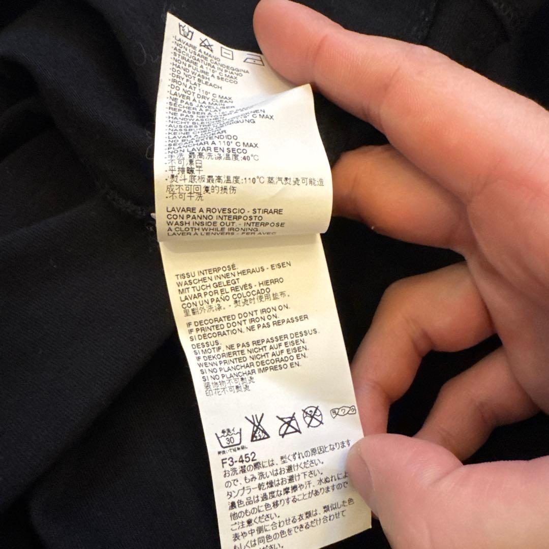 マルタン　マルジェラ　八の字　トロンプルイユ　tシャツ　黒　ブラック