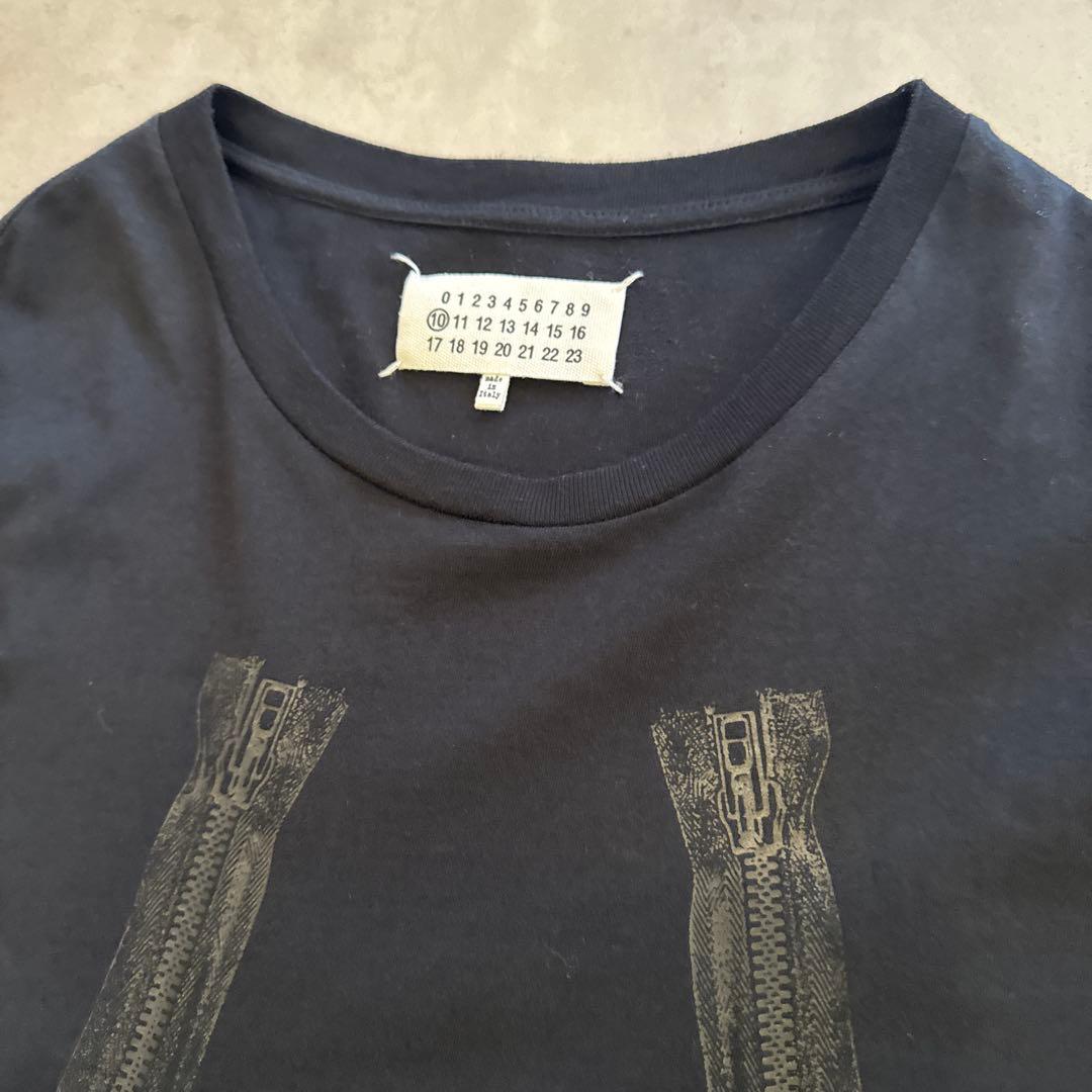 マルタン　マルジェラ　八の字　トロンプルイユ　tシャツ　黒　ブラック