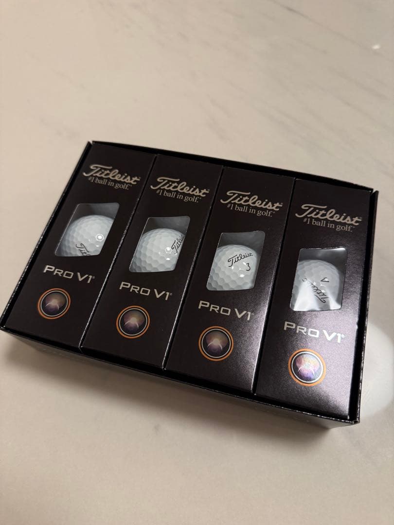 【2025年モデル】タイトリスト Pro V1 ゴルフボール ホワイト