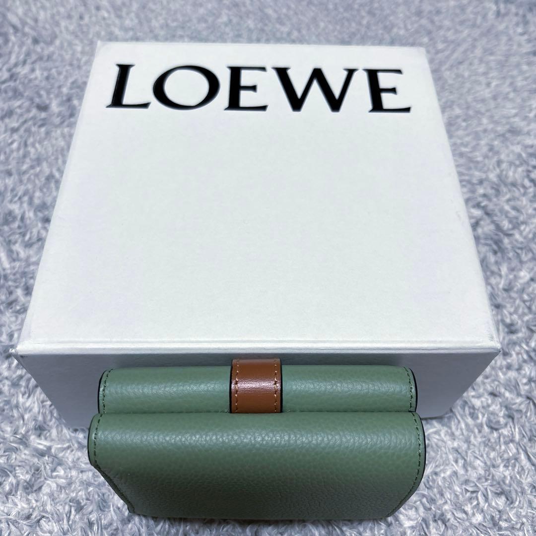 【⭐︎美ら海⭐︎】 LOEWE トライフォールドウォレット　ローズマリー