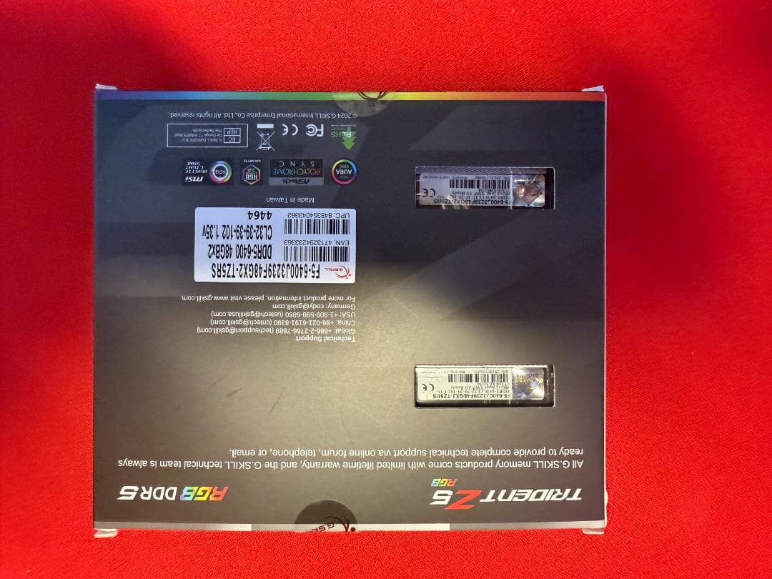 も*読様 Trident Z5 RGB F5-6400J3239F48GX2-T