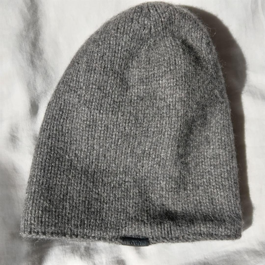 arth カシミヤ100％ ニット帽 グレー メンズ 秋冬 防寒 普段使　極美品