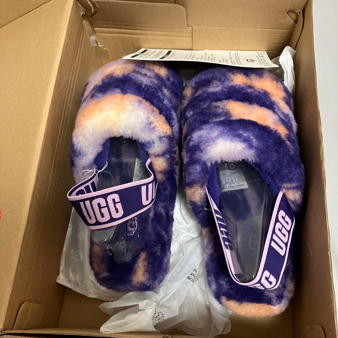 UGG サンダル　W FLUFF YEAH SLIDE MARBLE 25