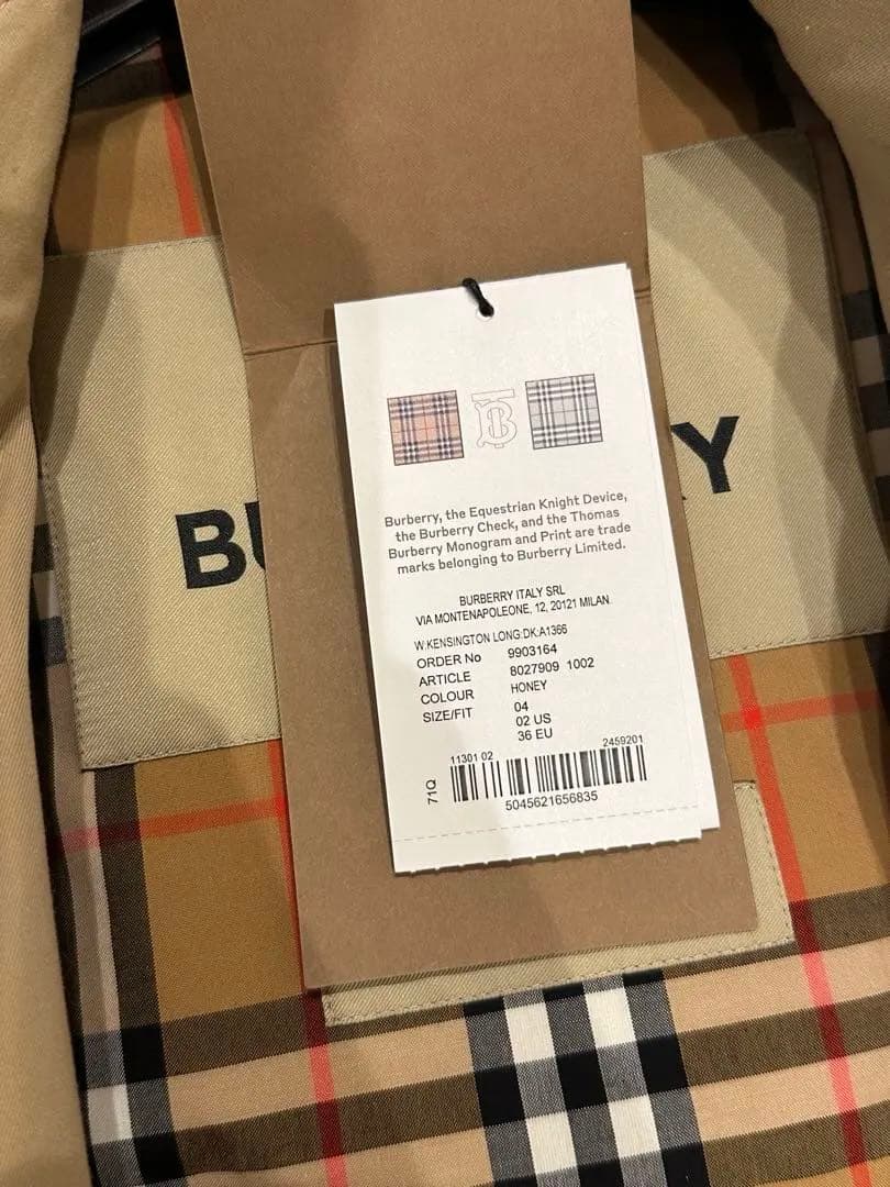 BURBERRYロングケンジントンヘリテージトレンチコート　新品未使用　タグ付き