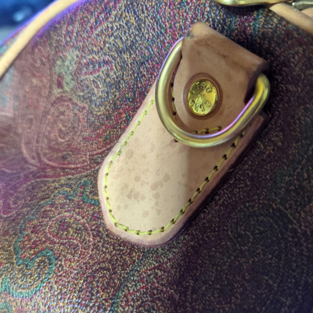ETRO ボストンバッグ ブラウン