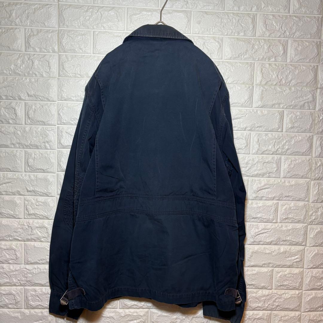Oversize ポロ ラルフローレン コットンジャケット 紺 XLT