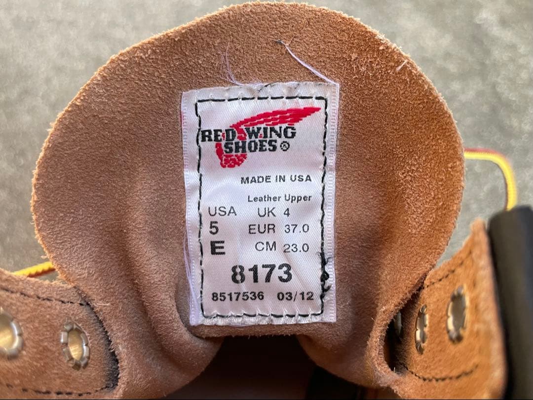 N*M様 RED WING レッドウィング　8173 5E アイリッシュセッター