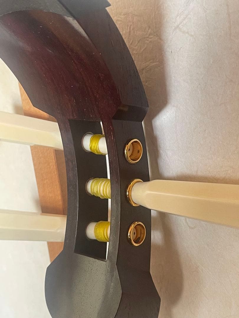(ポレポレ専用) 三味線　紫檀 糸巻 撥 天然素材