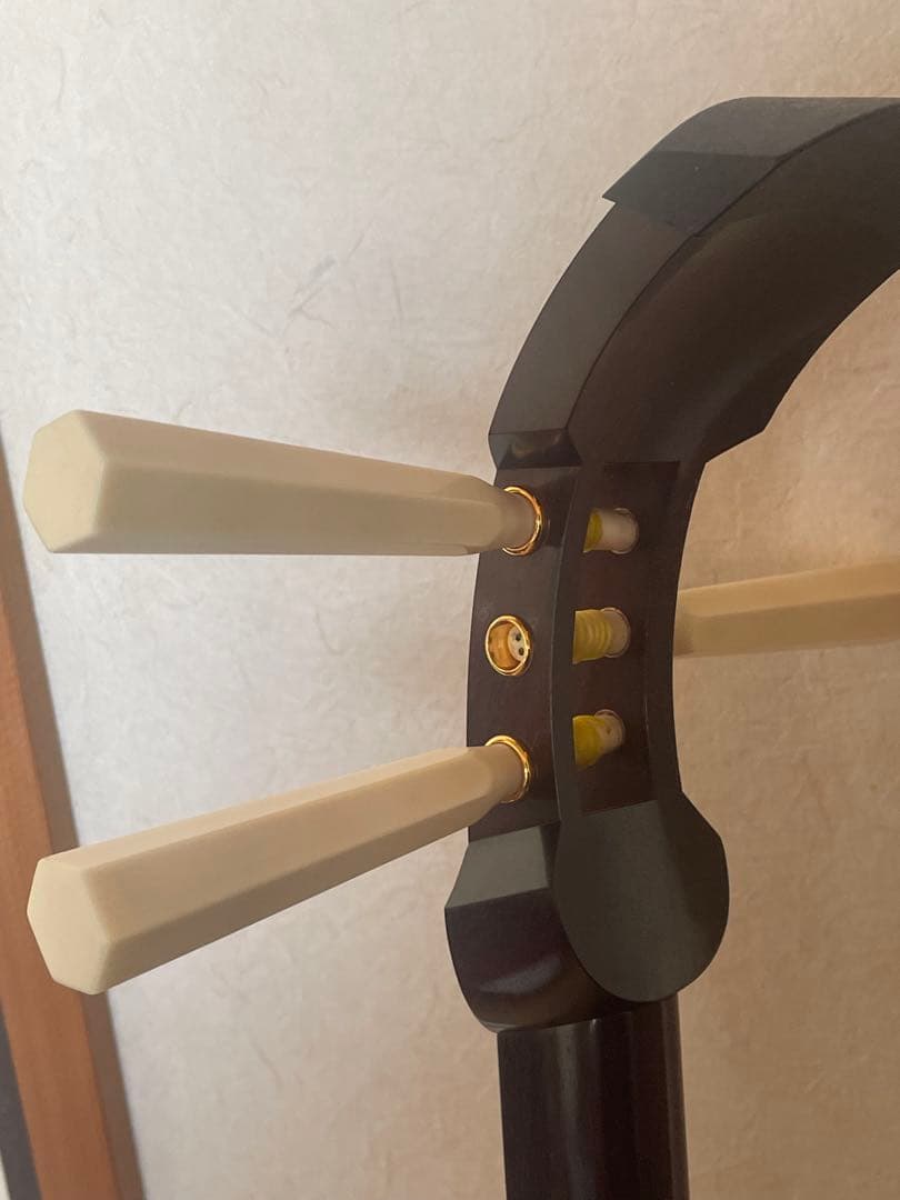 (ポレポレ専用) 三味線　紫檀 糸巻 撥 天然素材
