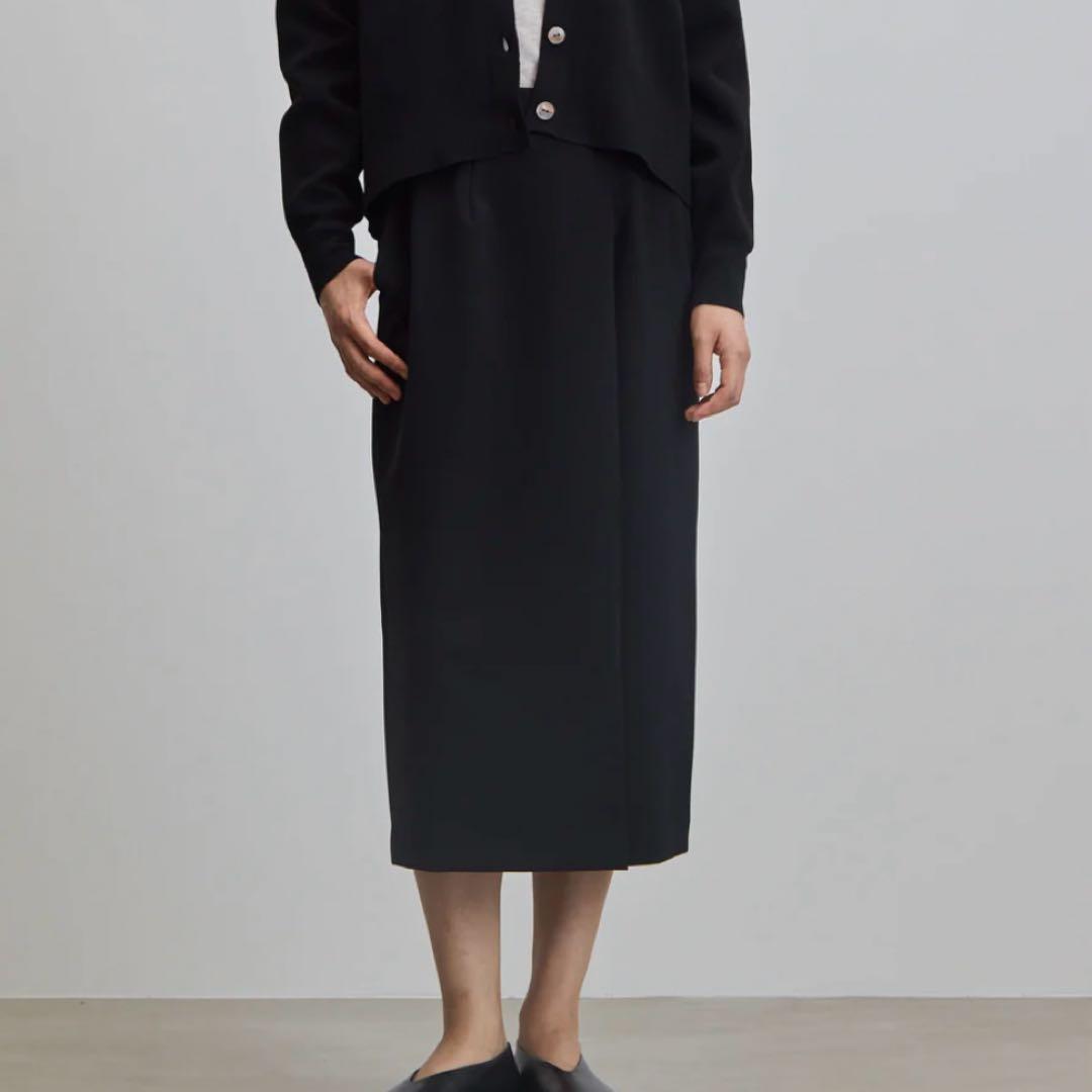 SOEJU ソージュ　ストレッチファインロングタイトスカート　BLACK S