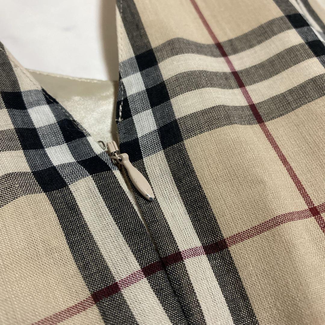 BURBERRY ホルターネック ノバチェック ワンピース ベージュ 36