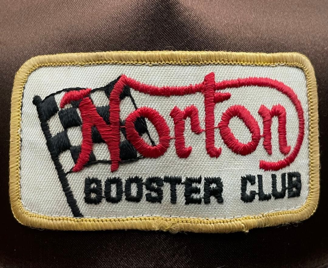 【ビンテージ】5パネルサテントラッカーキャップ 70'sNorton